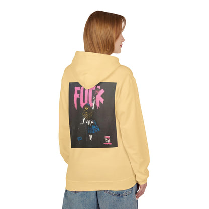 Street Art Inspired Unisex Fleece Hoodie - Bold Design for Creative Souls