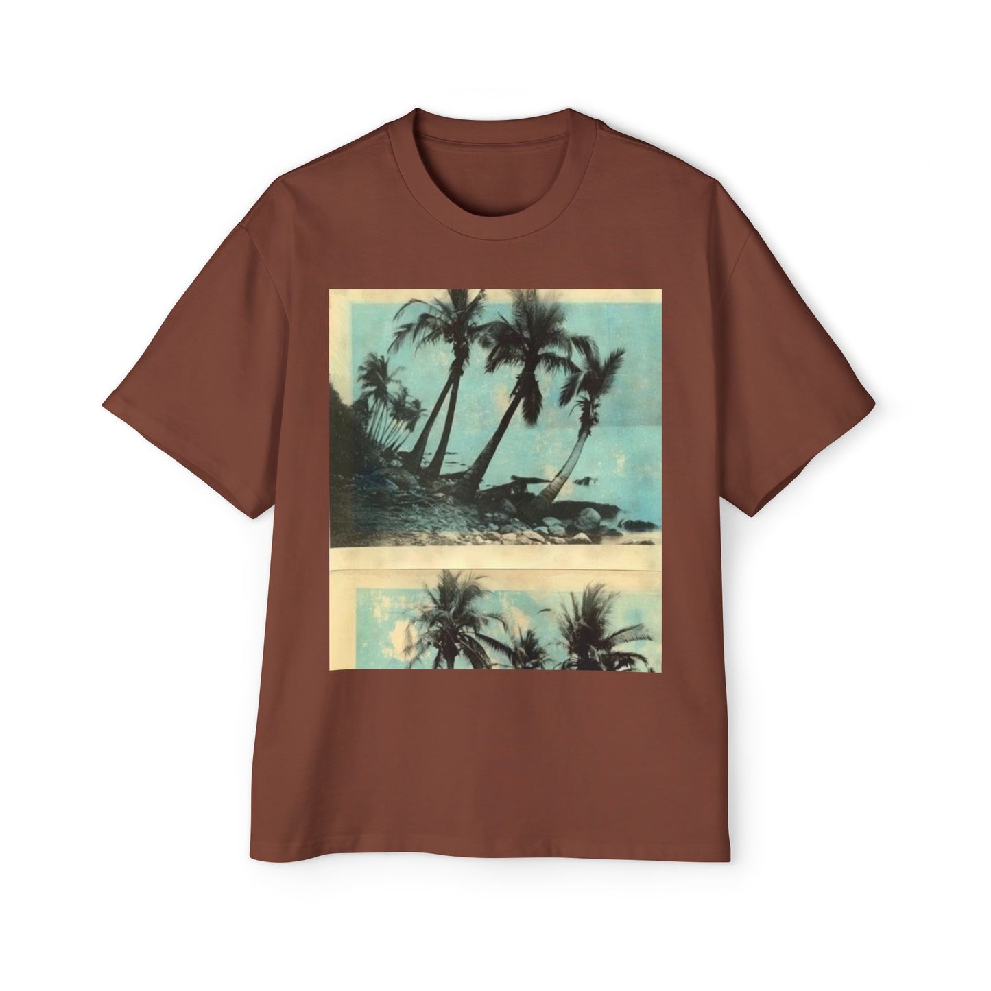 T-Shirt — Vintage Palm Beach Graphic Tee (Retro Tropical Sunset)
