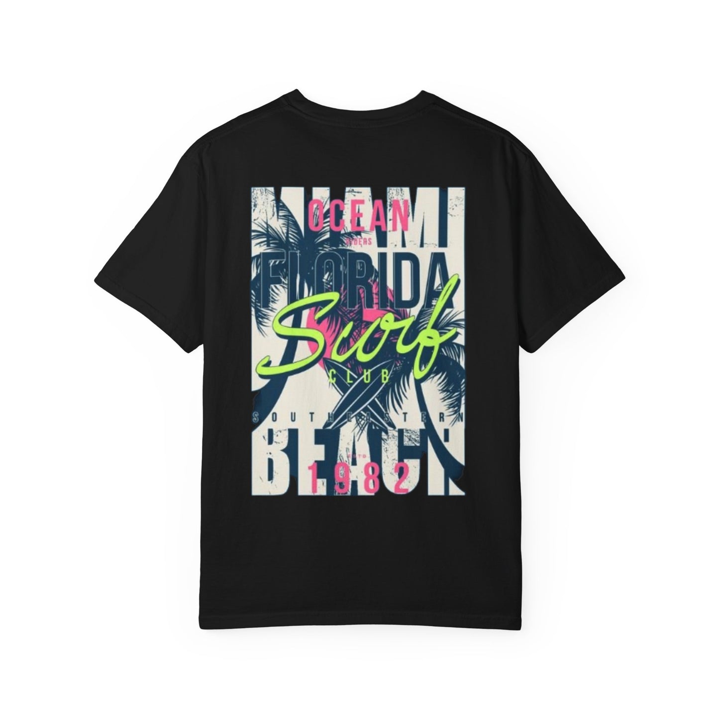 Ocean Florida Surf Club T-Shirt - Unisex Garment-Dyed Tee for Beach Lovers