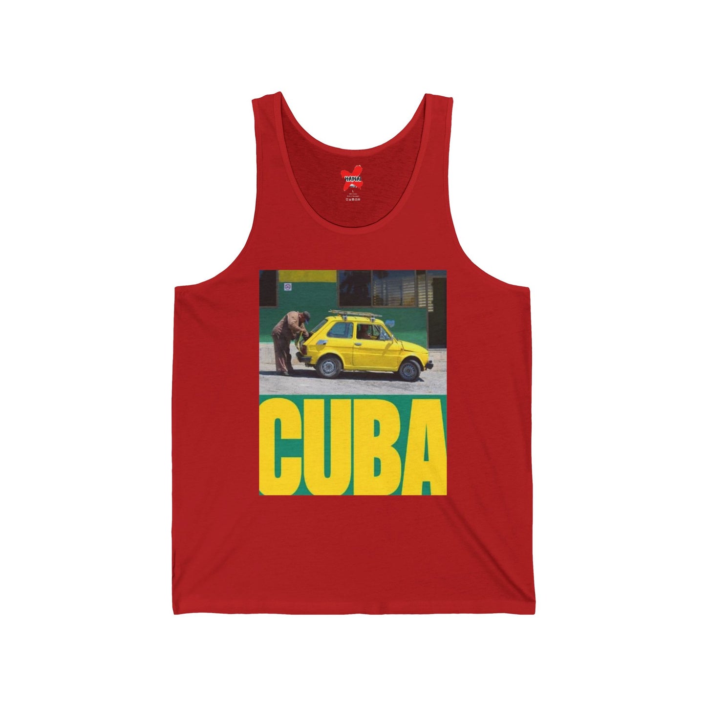 Cuba Vintage Graphic Unisex Jersey Tank