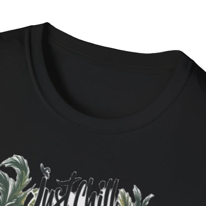 Just Chill Unisex Softstyle T-Shirt - Relaxing Frog Design for Casual Summer Vibes