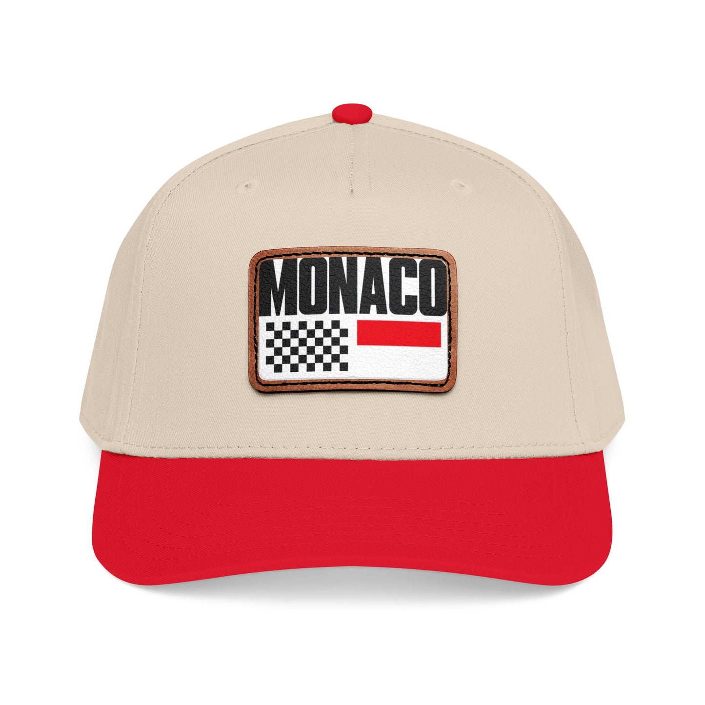 Monaco Leather Patch Baseball Cap – Vintage Racing Flag Hat