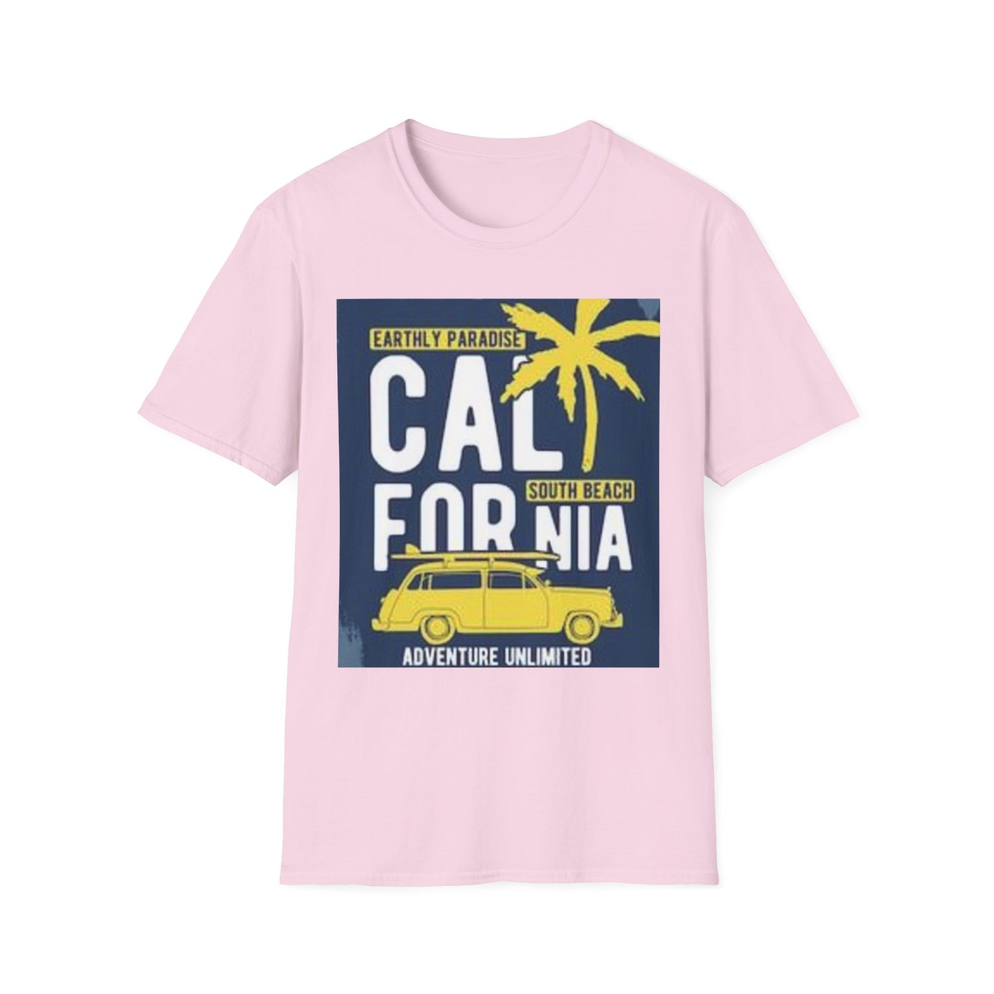 California Adventure Softstyle Tee, Unisex T-Shirt for Beach Lovers, Vacation Apparel, Summer Style, Travel Gift, Casual Wear