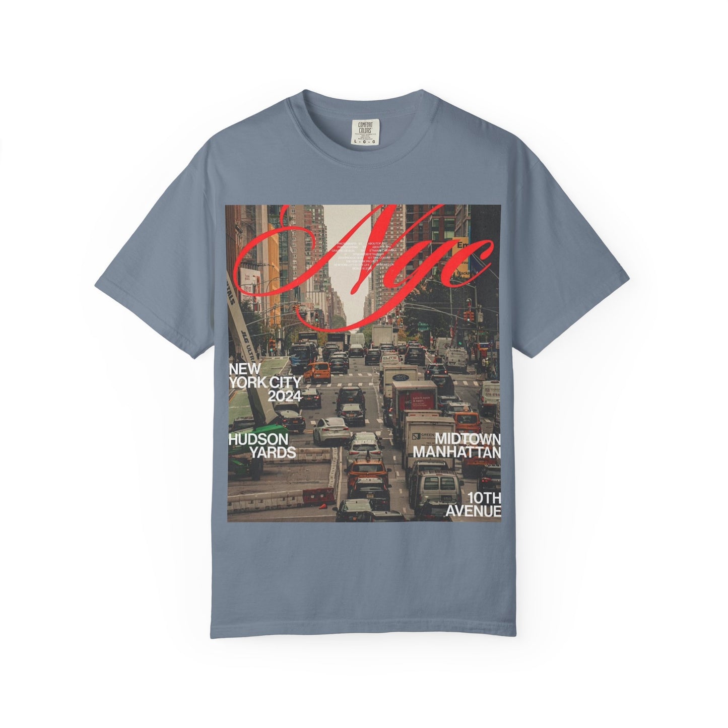 NYC Traffic Photo Tee — Midtown Manhattan Hudson Yards Graphic T-Shirt