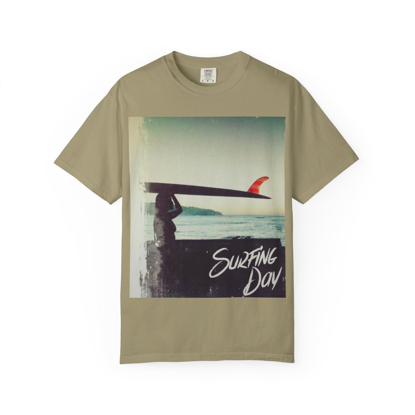 Surfing Day Unisex Tee | Vintage Style T-shirt for Beach Lovers, Summer Vibes, Gift for Surfers, Casual Strolling, Summer Outings