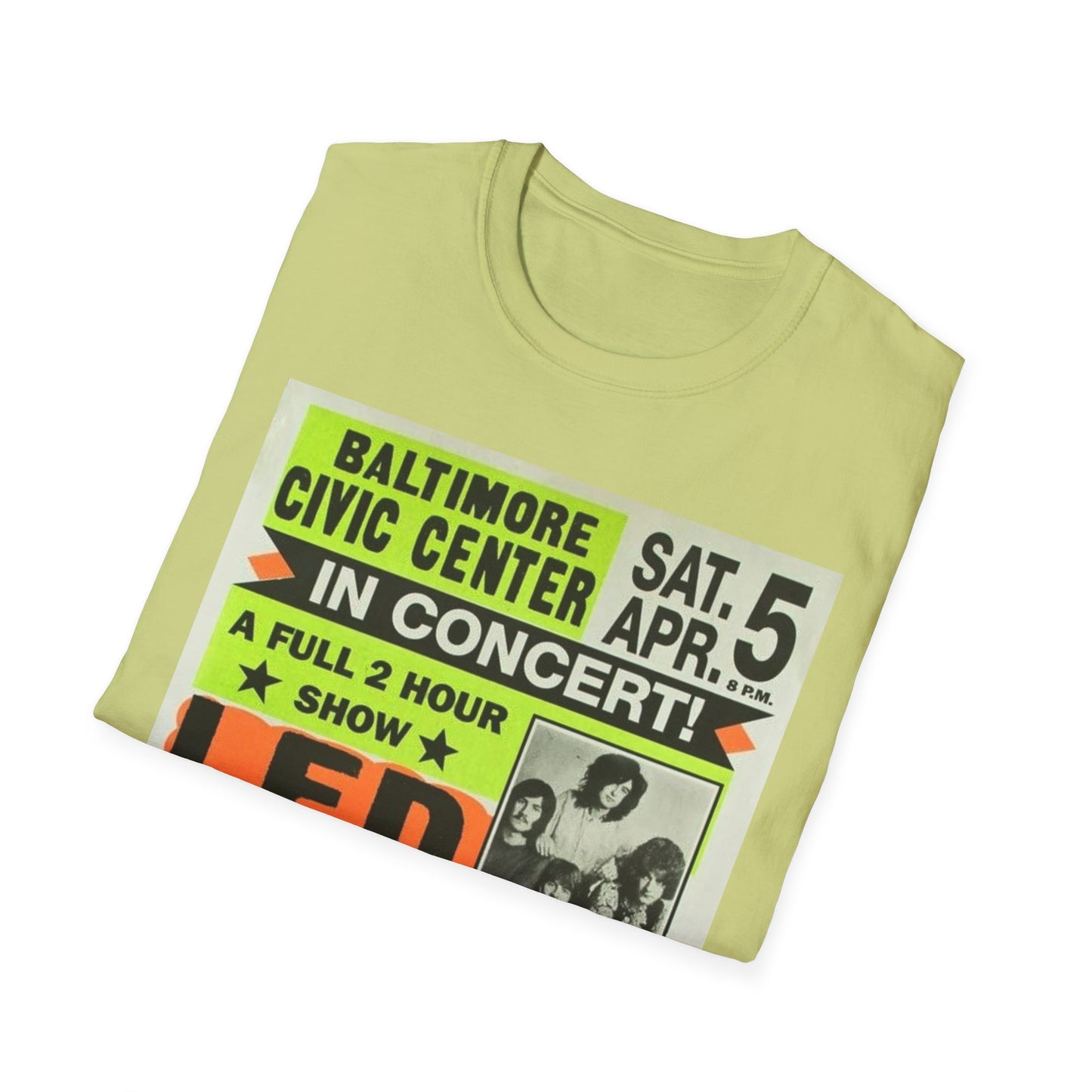 Retro Concert Tee - Led Zeppelin Vintage Style T-Shirt, Music Lovers Gift, Unisex Graphic Tee, Nostalgic Band Shirt, Rock Concert Wear