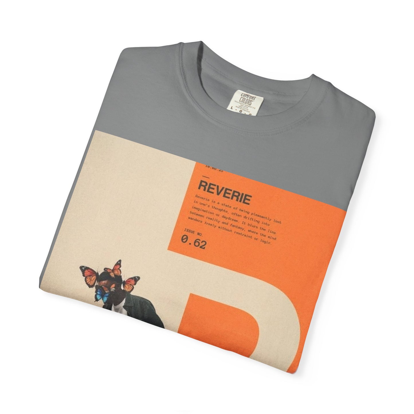Reverie Skateboard Graphic T‑Shirt — Vintage R Letter Streetwear Tee