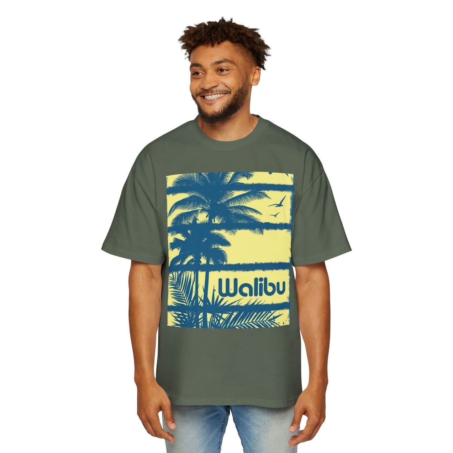 Malibu Palm Tee — Vintage Surf Graphic T-Shirt
