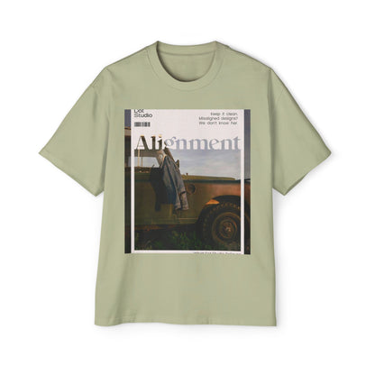 Alignment Vintage Jeep Graphic Tee – Men's Oversized Photo Print