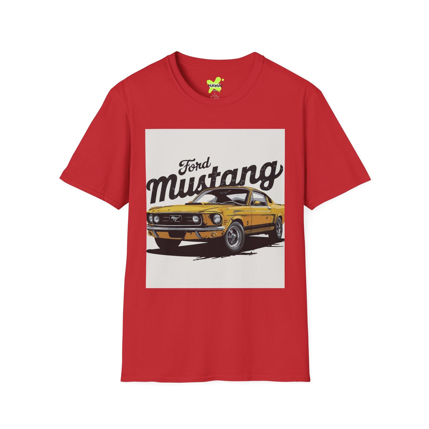 Vintage Ford Mustang Unisex Softstyle T-Shirt - Classic Car Lover Tee