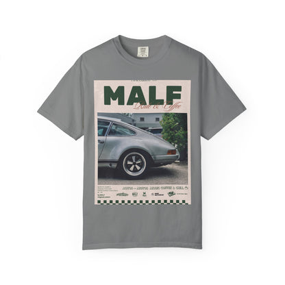 Vintage Porsche Photo Tee — "MALF Live to Ride" Graphic T-Shirt
