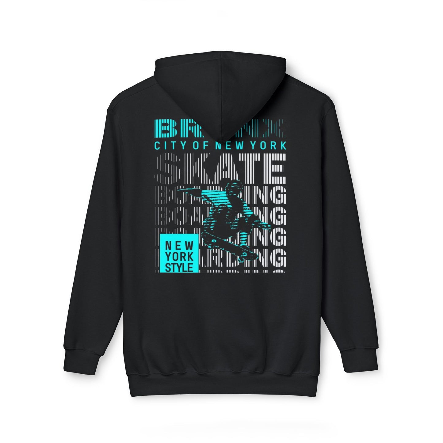 NYC Inspired Unisex Hoodie, Skate Style, Streetwear Sweatshirt, Casual Layer, Gift for Him/Her, Made in USA
