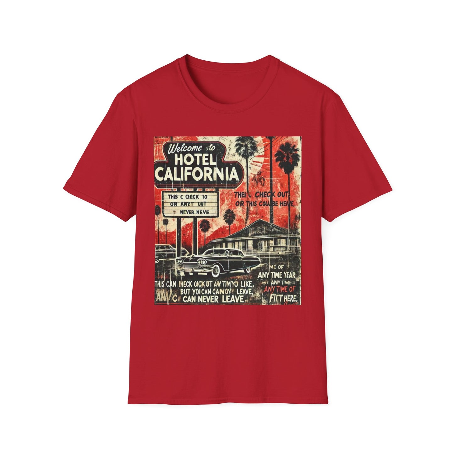 Vintage Hotel California Graphic T-Shirt – Perfect for Music Lovers