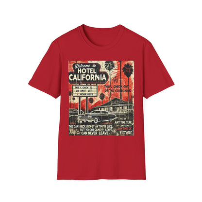 Vintage Hotel California Graphic T-Shirt – Perfect for Music Lovers