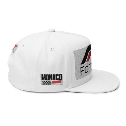 Formula 1 Embroidered Flat Bill Cap – Racing Logo Snapback