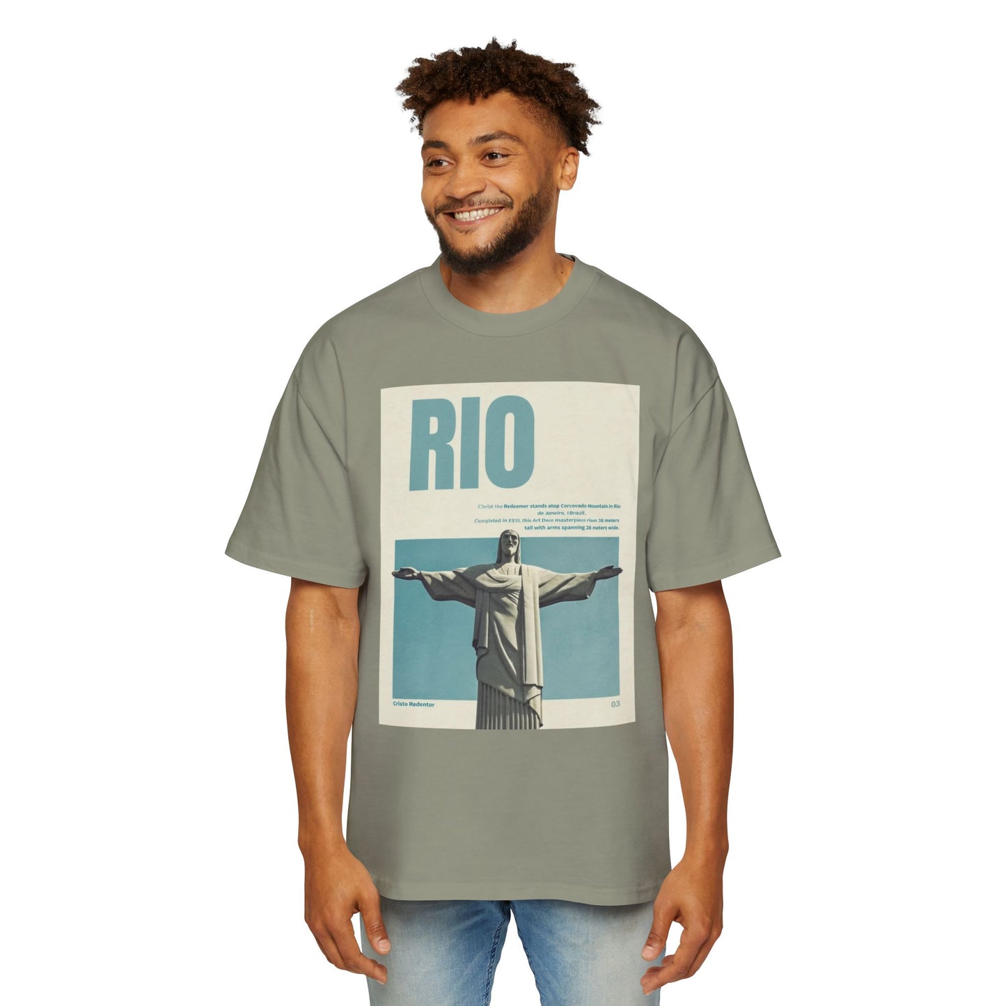 Rio Vintage Poster T-Shirt — Christ the Redeemer Travel Tee