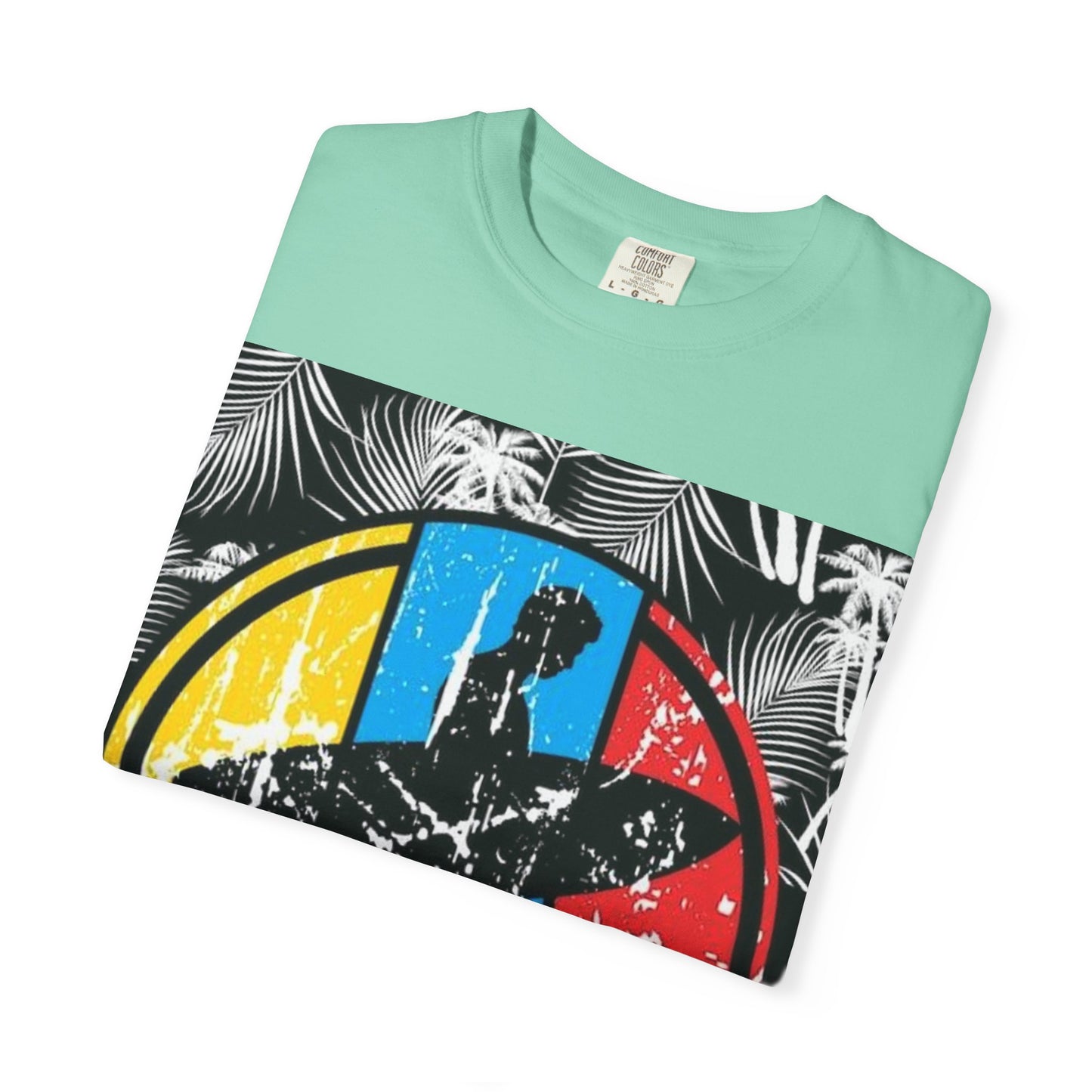 Surf Coast Unisex Garment-Dyed T-shirt - Retro Beach Vibes, Summer Essential, Surfing Gift, Casual Wear, Vacation Style