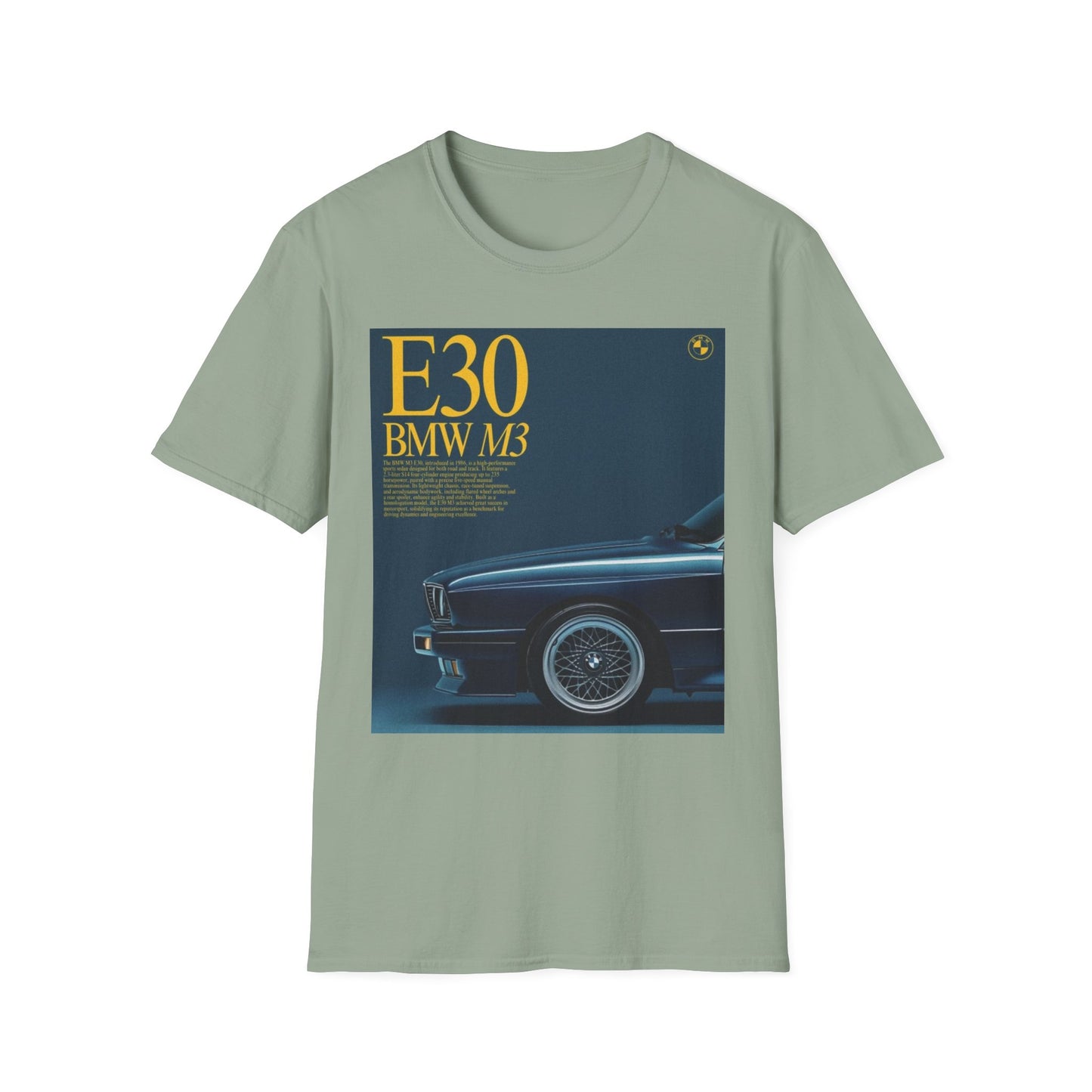 BMW E30 M3 Graphic Tee, Unisex Car Lover Shirt, Automotive Gift, Vintage T-Shirt, Car Enthusiast Apparel, Perfect for Birthdays