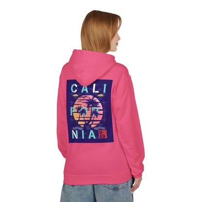 California Beach Vibes Unisex Fleece Hoodie - Softstyle Midweight Sweatshirt