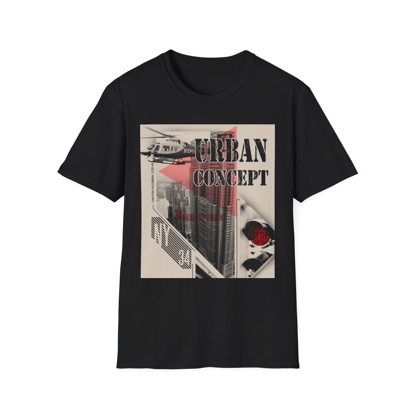 Urban Concept Unisex T-Shirt, Streetwear Tee, Graphic Tee, Casual Fashion, Gift for Him/Her, Trendy Urban Wear