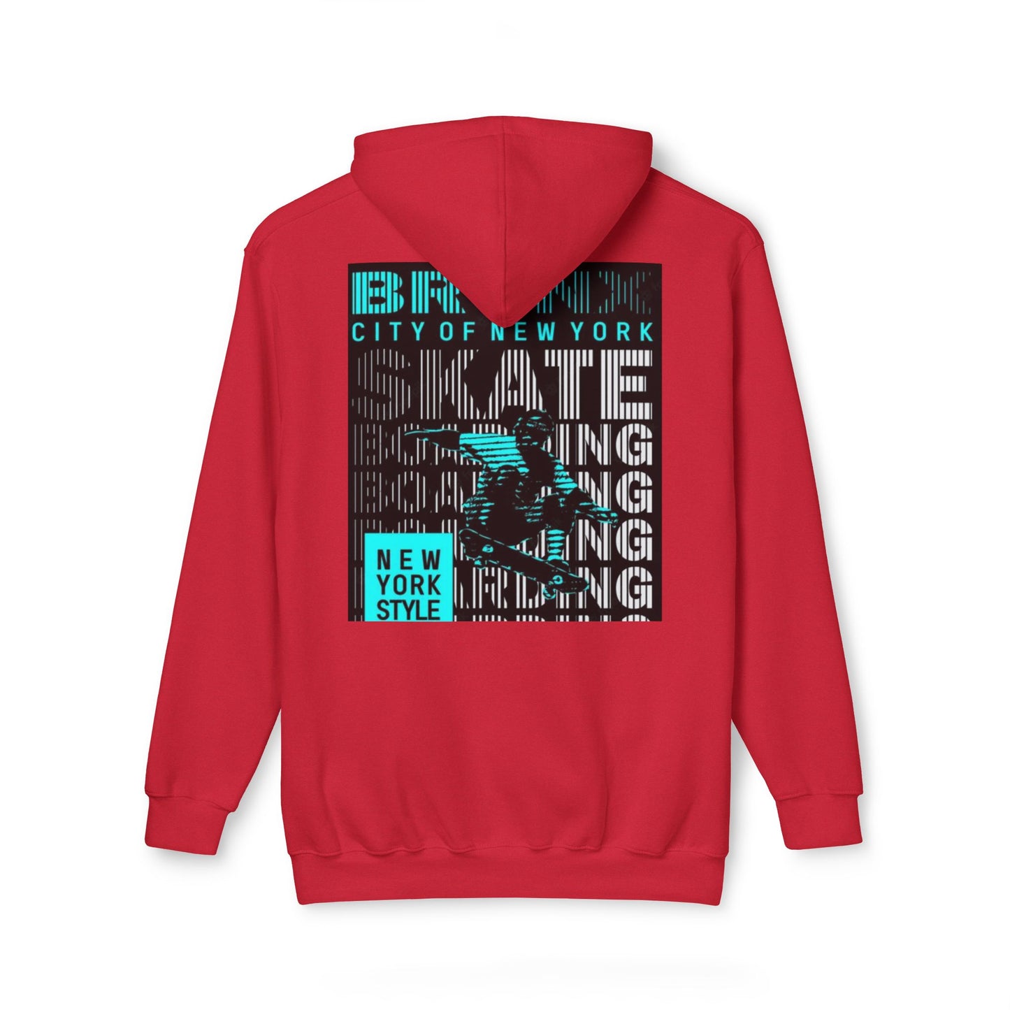 NYC Inspired Unisex Hoodie, Skate Style, Streetwear Sweatshirt, Casual Layer, Gift for Him/Her, Made in USA