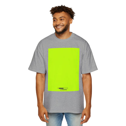 Oversized Tee — Neon Green Minimal Graphic "SUMMER LOVEDAY"