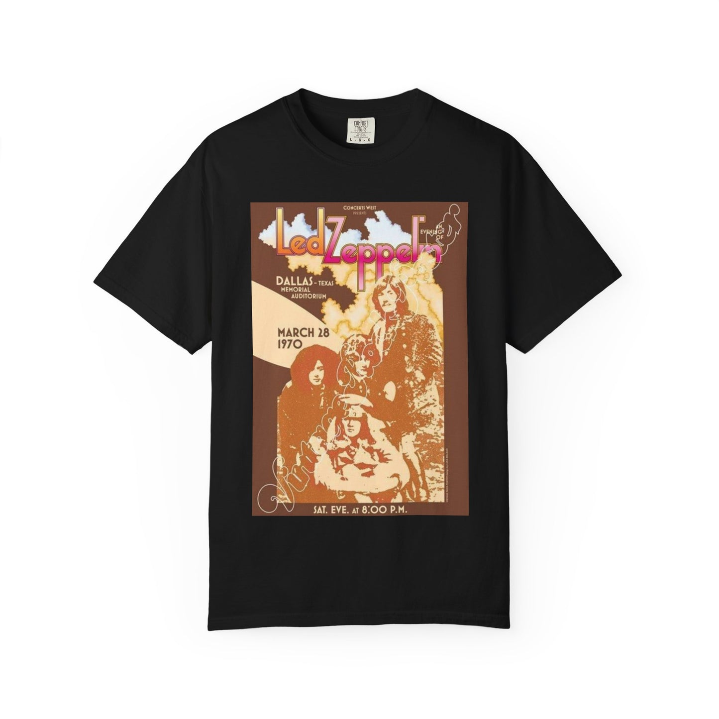 Retro Led Zeppelin T-Shirt | Unisex Garment-Dyed Tee for Music Lovers