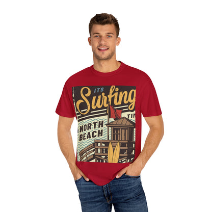 Surf Vibes Unisex T-Shirt - Retro Beach Tee, Casual Style, Summer Wear, Gift for Beach Lovers, Surfing Enthusiasts