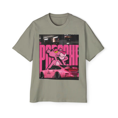 Pink Panther Streetwear Tee — Retro Racing Graphic Shirt