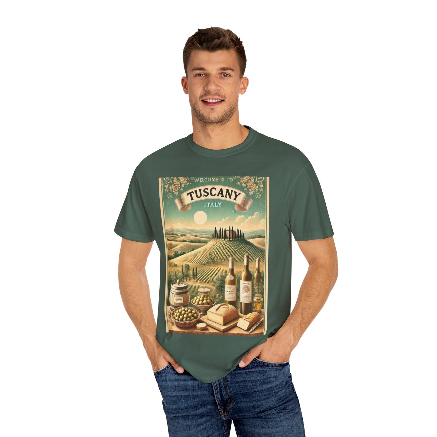 Vintage Tuscany Scene Unisex T-Shirt