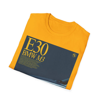 BMW E30 M3 Graphic Tee, Unisex Car Lover Shirt, Automotive Gift, Vintage T-Shirt, Car Enthusiast Apparel, Perfect for Birthdays