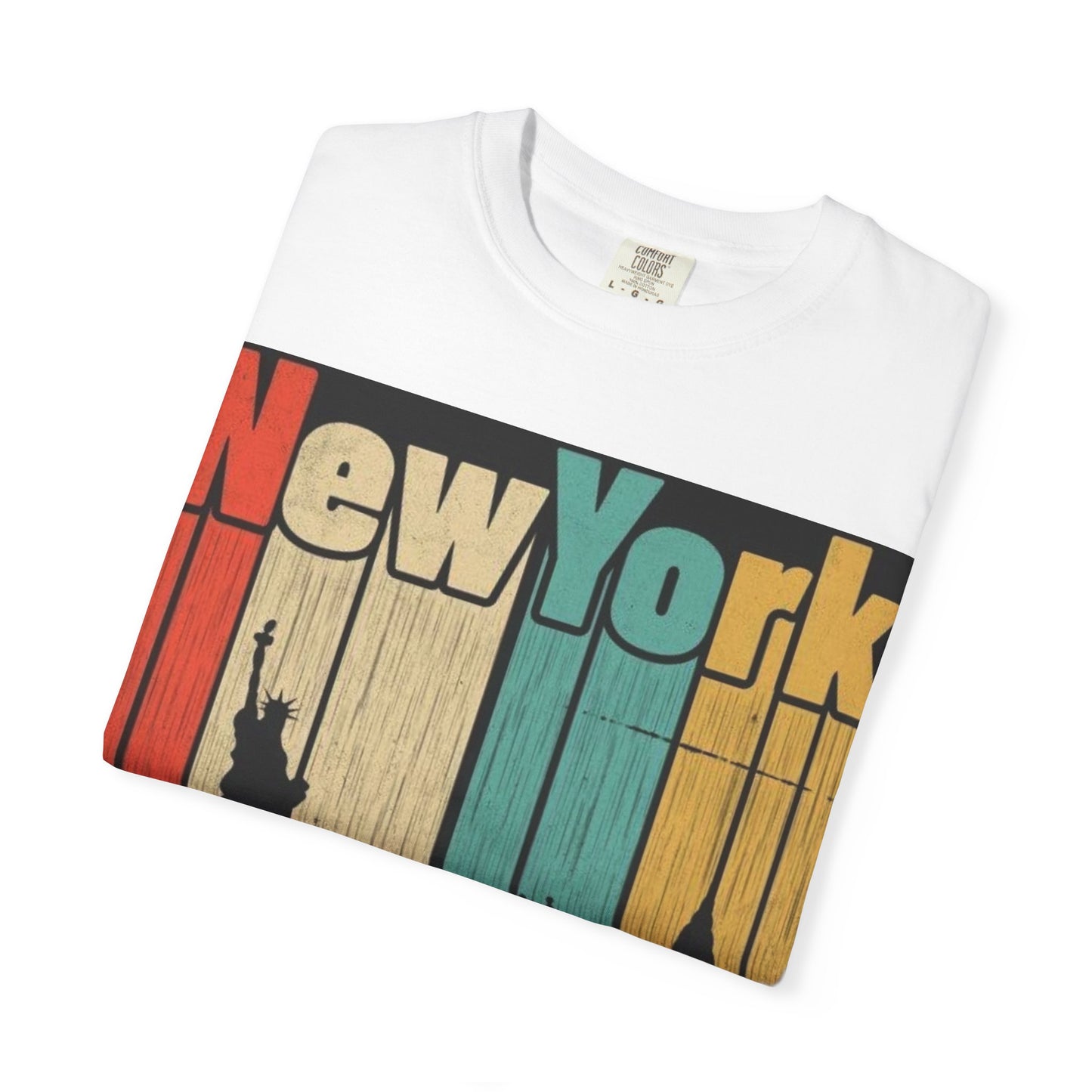 New York Skyline Graphic Tee | Unisex Vintage T-Shirt | Perfect for Travelers, Souvenir, NYC Lovers, Casual Wear, Gifts