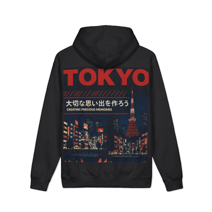 Tokyo Nightscape Hoodie — 'Creating Precious Memories' Japanese Cityscape Pullover