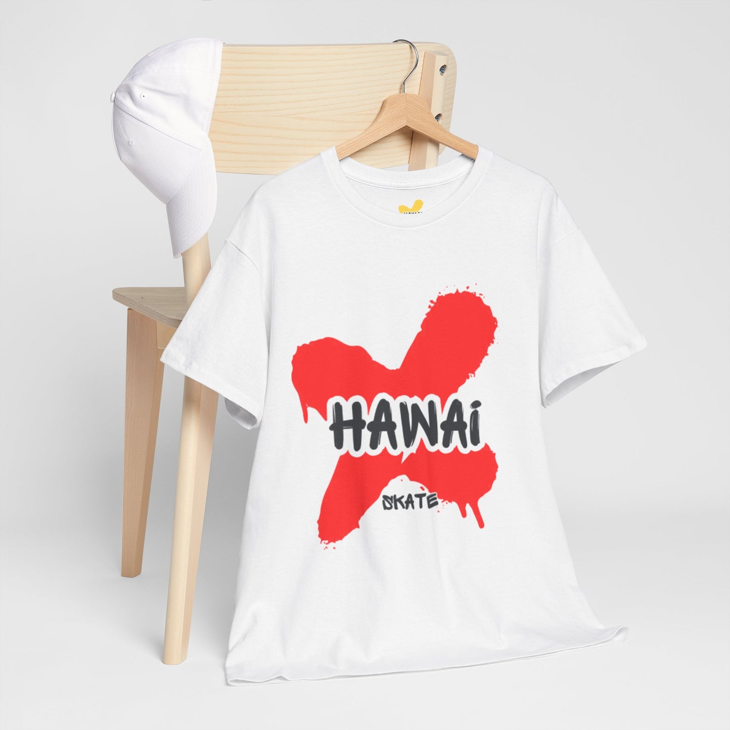 Hawaii Skate Unisex Heavy Cotton Tee - Bold Graphic Design for Skate Enthusiasts