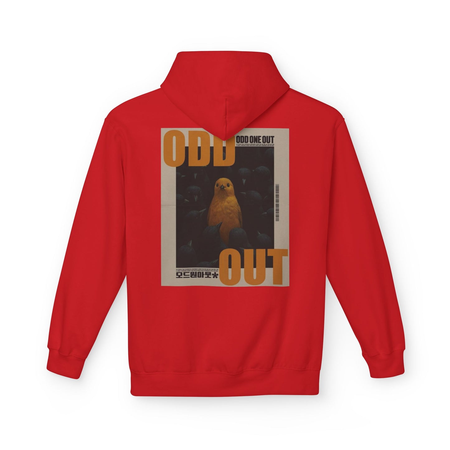 Unisex Fleece Hoodie - "Odd One Out" Design