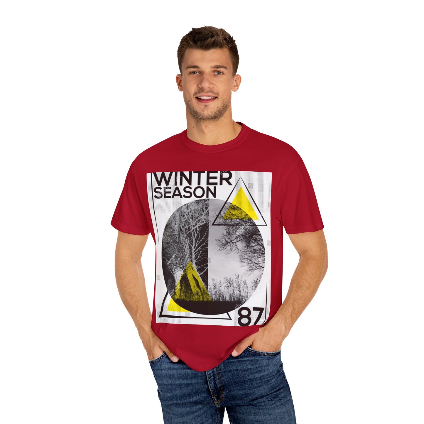 Winter Season Graphic T-shirt, Unisex Tee for Fashion Lovers, Cool Casual Wear, Winter Apparel, Unique Gift for Him/Her