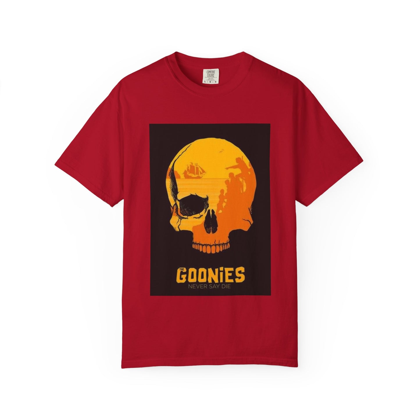 Retro Goonies Skull Tee - Unisex Garment-Dyed T-Shirt