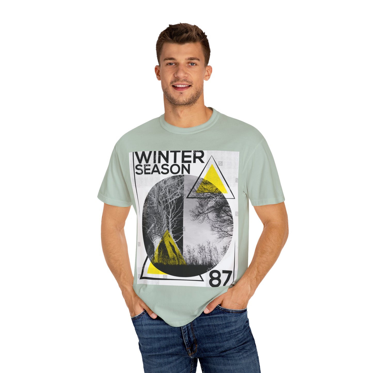 Winter Season Graphic T-shirt, Unisex Tee for Fashion Lovers, Cool Casual Wear, Winter Apparel, Unique Gift for Him/Her