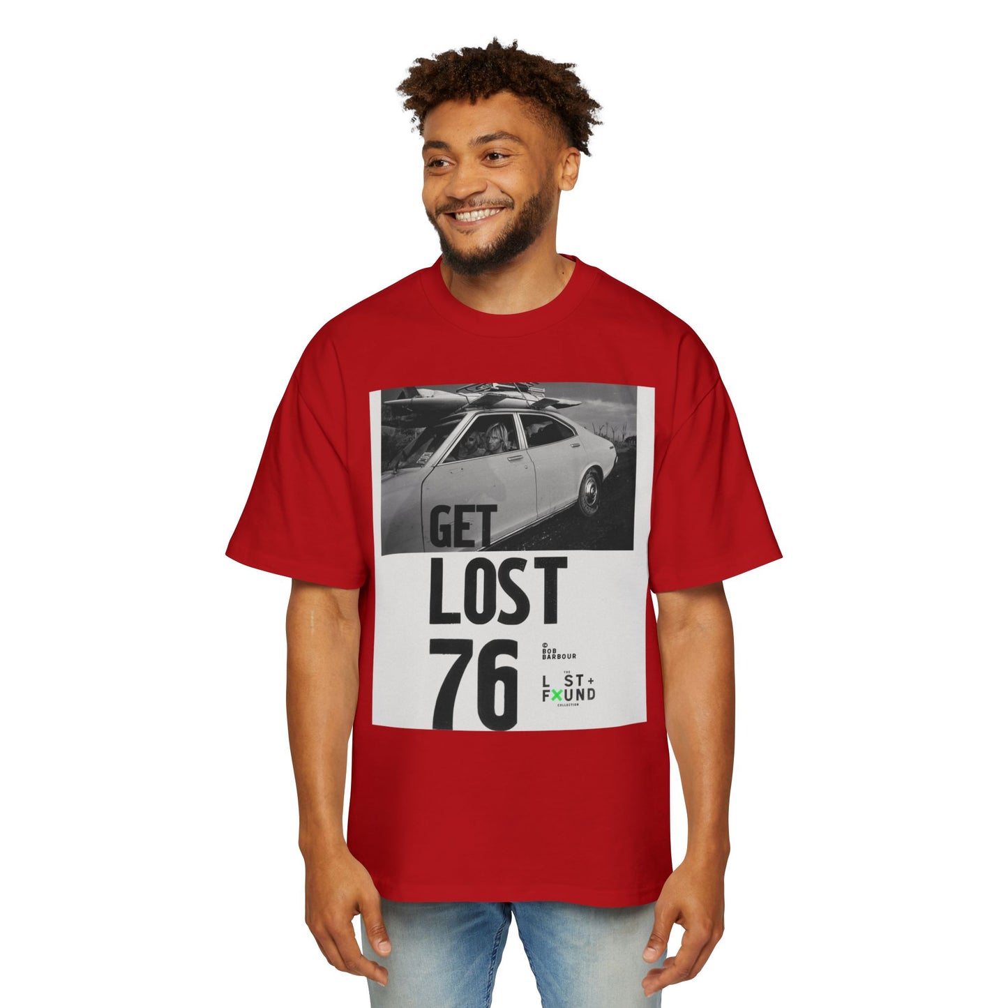 Get Lost 76 Tee — Vintage Car Graphic Oversized T‑Shirt