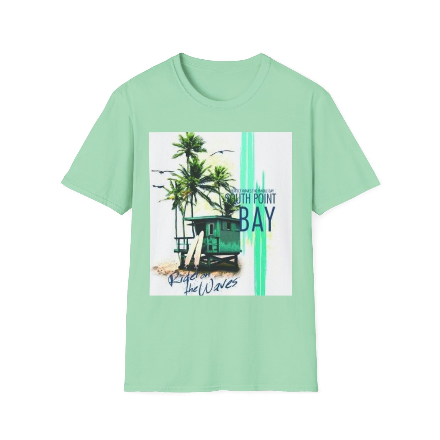 South Point Bay Graphic Tee | Unisex Softstyle T-Shirt, Beach Vibes, Casual Wear, Summer Fashion, Gift for Him or Her