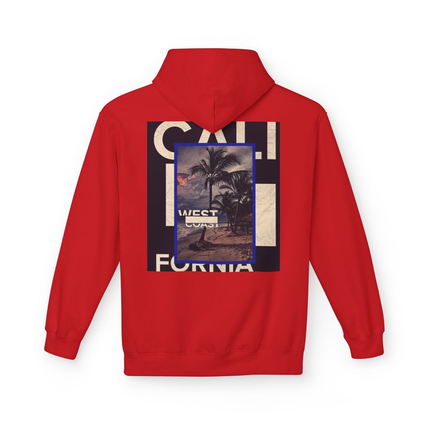 California Vibes Fleece Hoodie, Cozy Unisex Sweatshirt, Perfect for Beach Days, Gift for Travel Lovers, Casual Streetwear