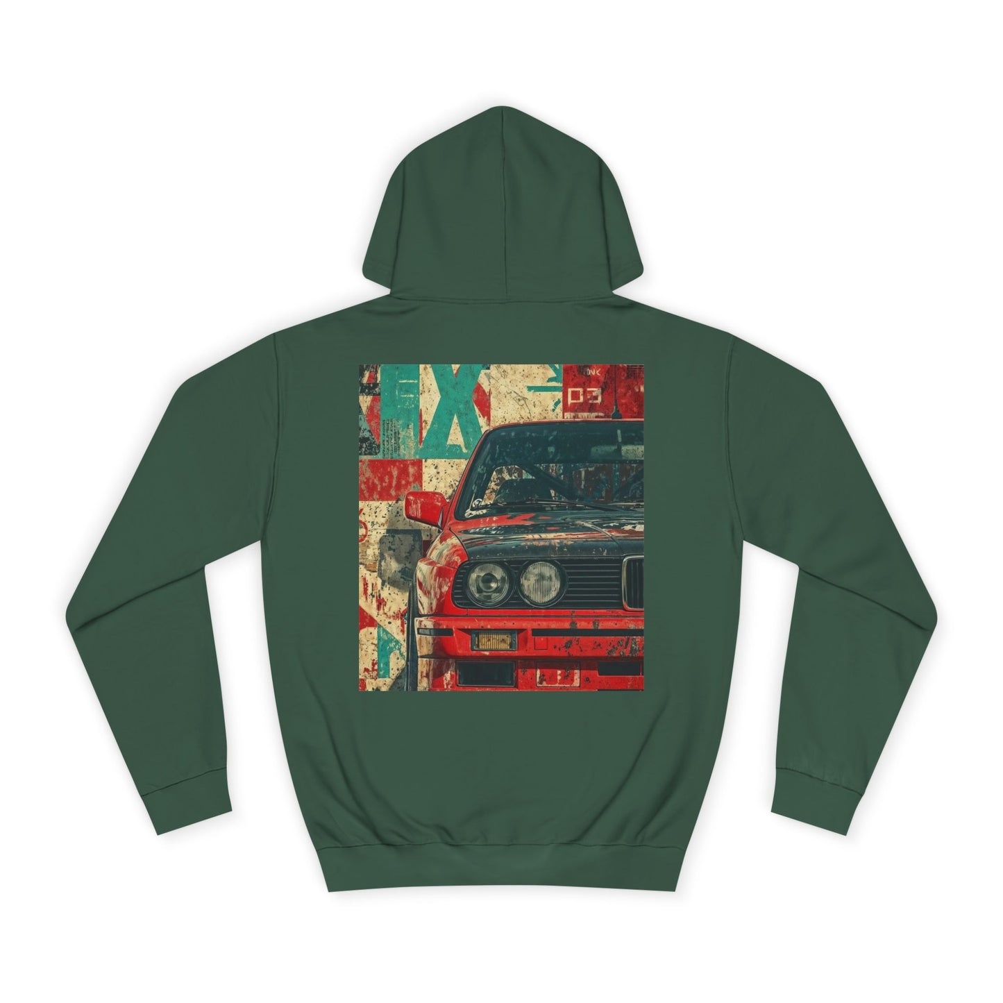 Vintage Racing Car Hoodie — Retro Motorsport Graphic Pullover