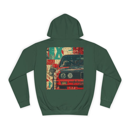 Vintage Racing Car Hoodie — Retro Motorsport Graphic Pullover